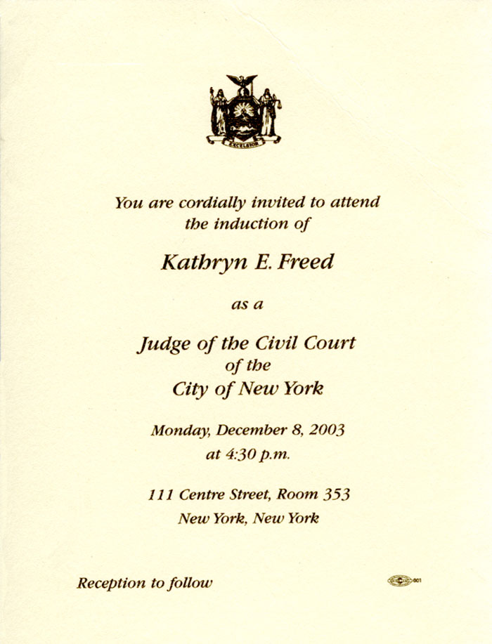Judge Kathryn Freed